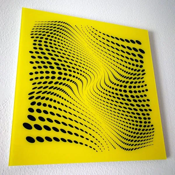Print The River<br>(Amarillo/Negro) 40x40 - Imagen 6