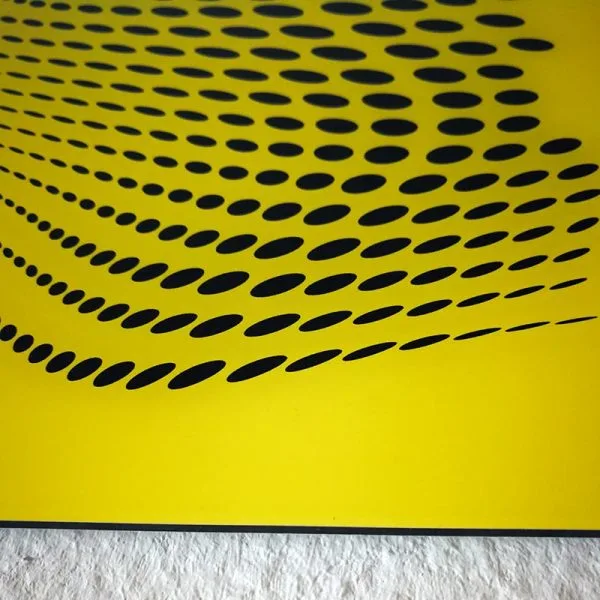 Print The River<br>(Amarillo/Negro) 40x40 - Imagen 3