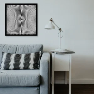 infinite-x-negro-blanco-60x60-cm