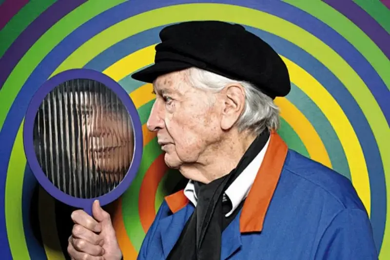 Julio-Le-Parc artista de optical art geometricarte